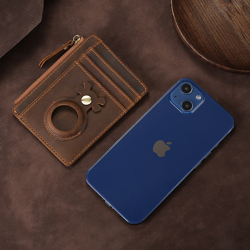 RFID-Blocking Leather Card Wallet