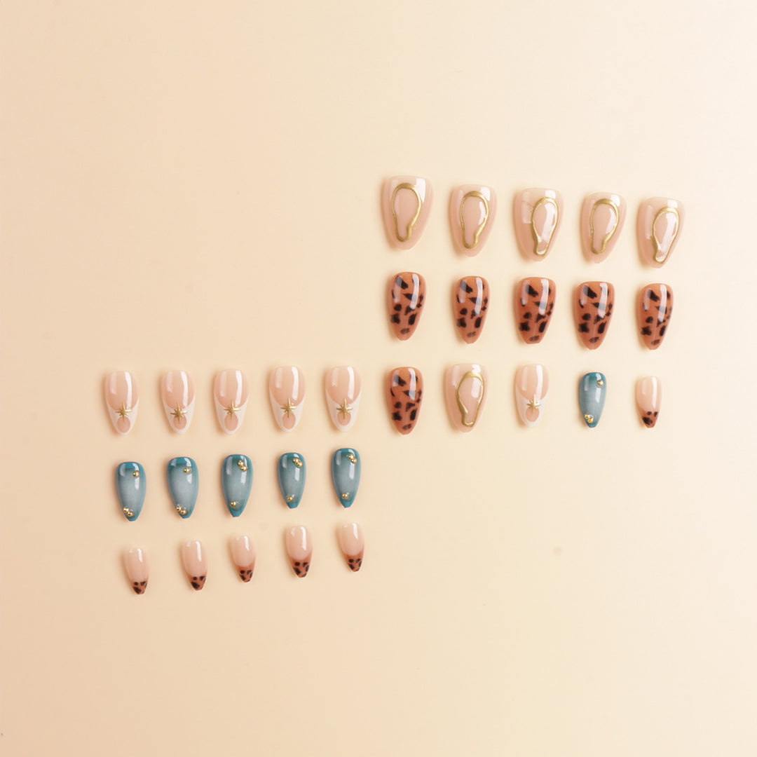 Artistic Press-On Nail Extensions Bowlift