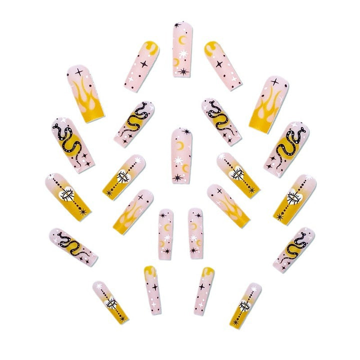 Artificial artificial nails with mystical motifs Bowlift