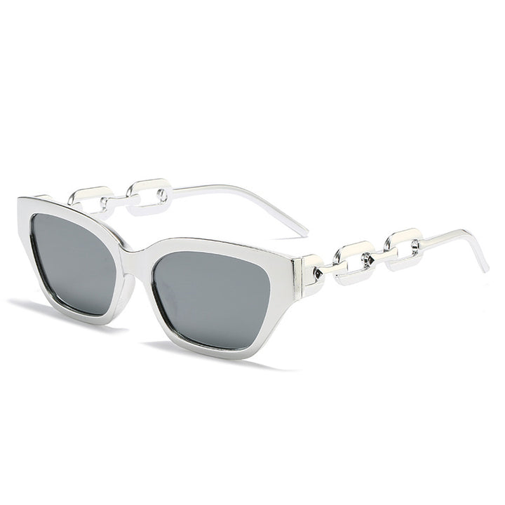 Ladies fashionable Cat-Eye sunglasses with luxurious chain frame Bowlift
