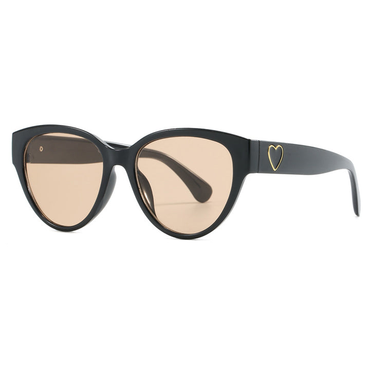 Women's Cat-Eye Sunglasses with Luxurious Leopard Print and Charming Details Bowlift
