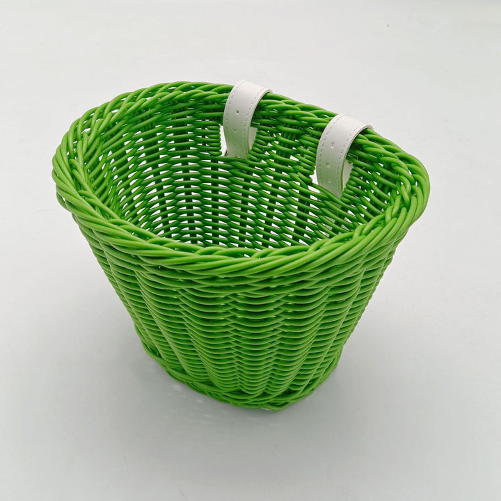 Decorative Woven Storage Basket with Leather Handles Bowlift