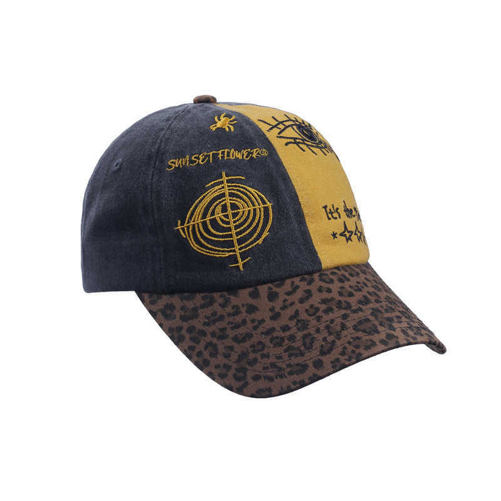 Men's Artistic Mixed Fabric Baseball Cap Bowlift