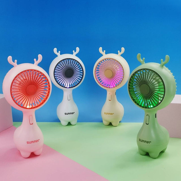 Women Portable Mini Fan with Cute Rabbit Design Bowlift