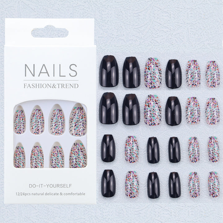 Artistic Graphic Press-On Nail Set Bowlift
