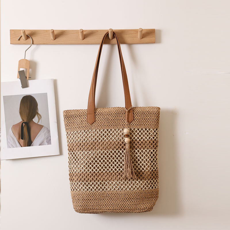 Braided Tote Bag Made From Natural Materials Bowlift