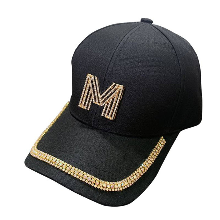 Women's Sparkling Embellished Baseball Cap Bowlift