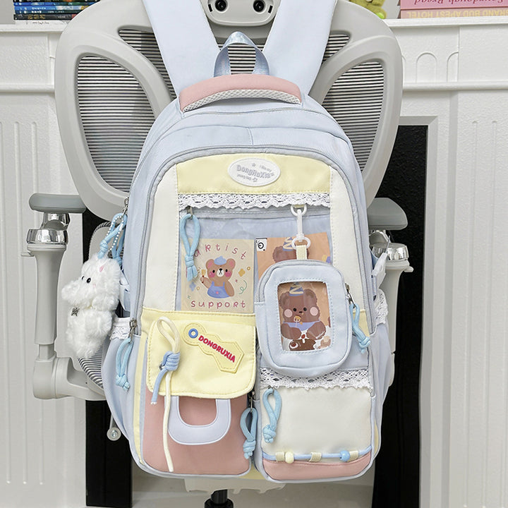Playful Multi-Pocket Backpack Bowlift