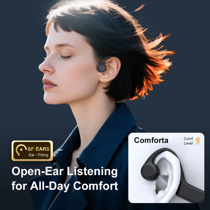 Wireless Bone Conduction Headphones Bowlift