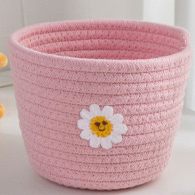 Decorative Cotton Storage Basket Bowlift