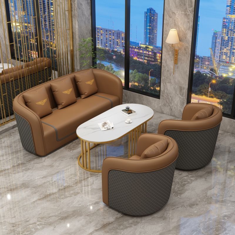 Luxury Upholstered Sofa Set Bowlift
