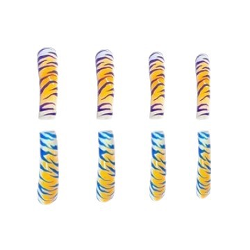 Exotic Animal Print Artistic Press-On Nails Bowlift