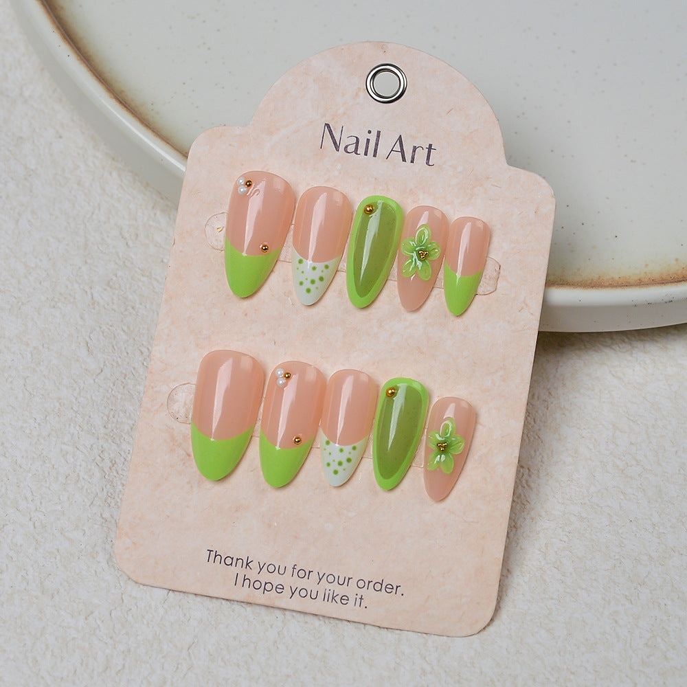 Nature-Inspired Press-On Nail Art Set Bowlift