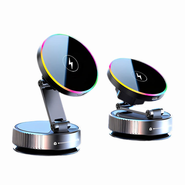 Unisex Magnetic Qi Charging Base with Flexible Mounting System Bowlift