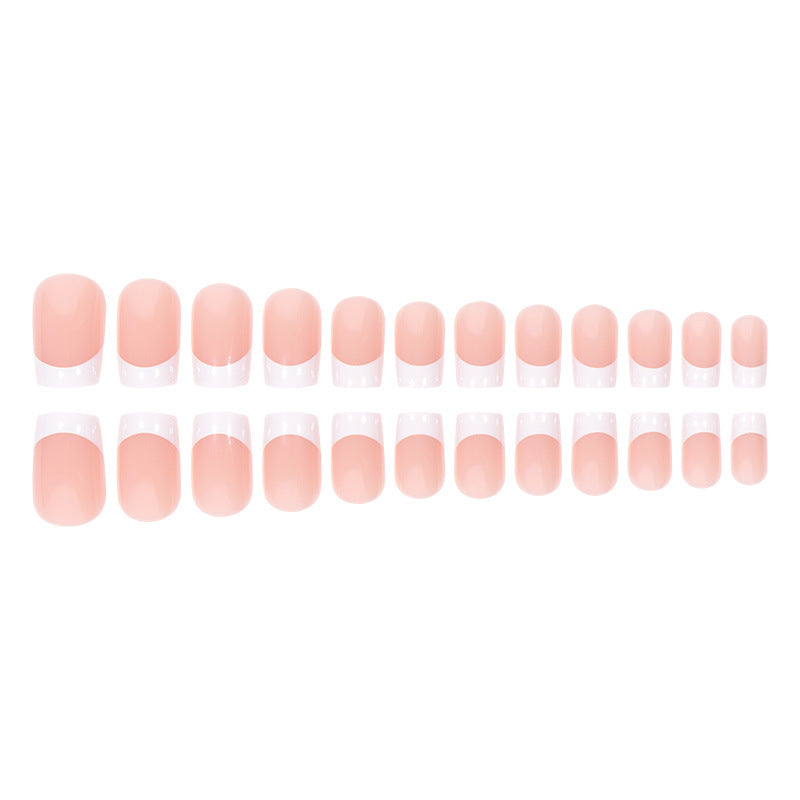 Classic French Tip Press-On Nails Bowlift 1789085679