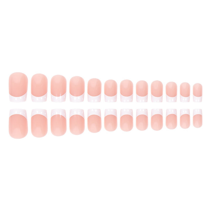 Classic French Tip Press-On Nails Bowlift 1789085679