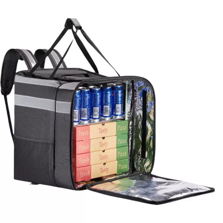 Women Insulated Delivery Backpack with Reflective Elements Bowlift