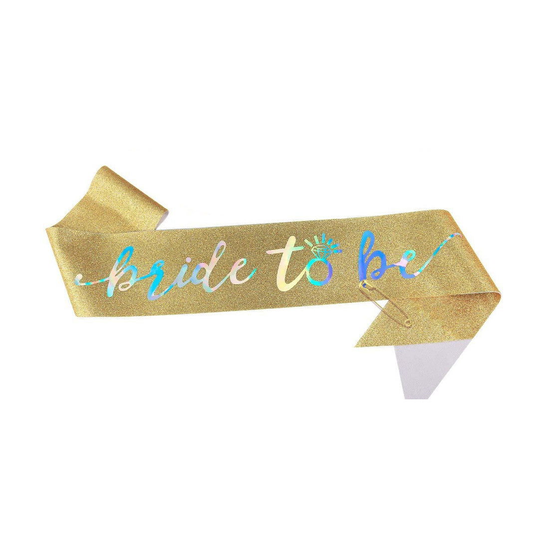 Ladies Glittering Bride Sash Bowlift