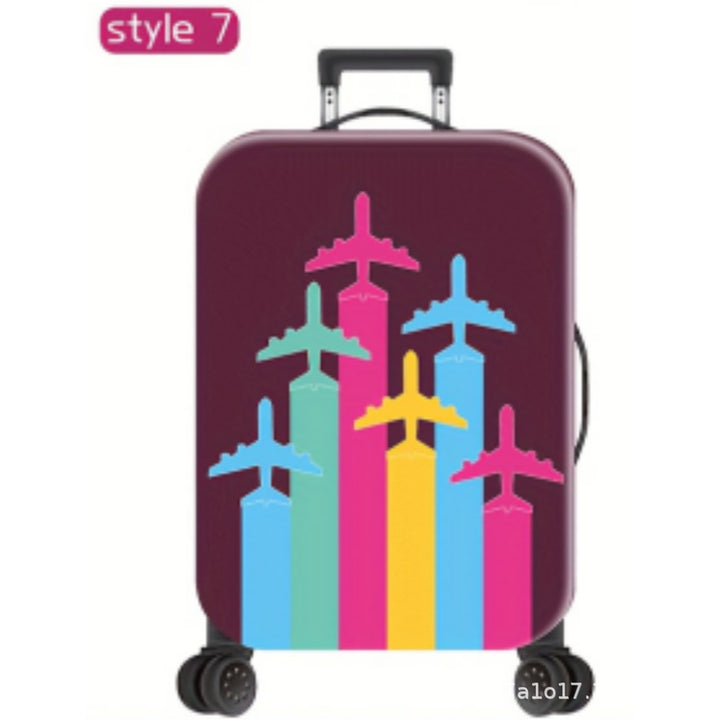 Unisex Hard Shell Travel Suitcase with Motivational Airplane Design Bowlift