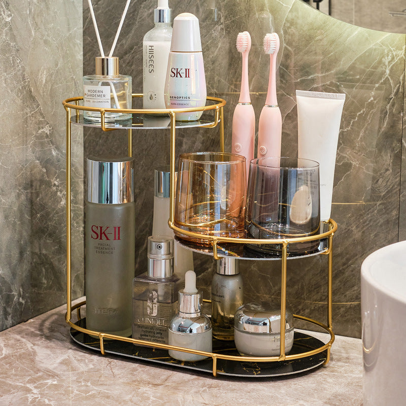 Elegant 2-tier storage basket made of marble Bowlift