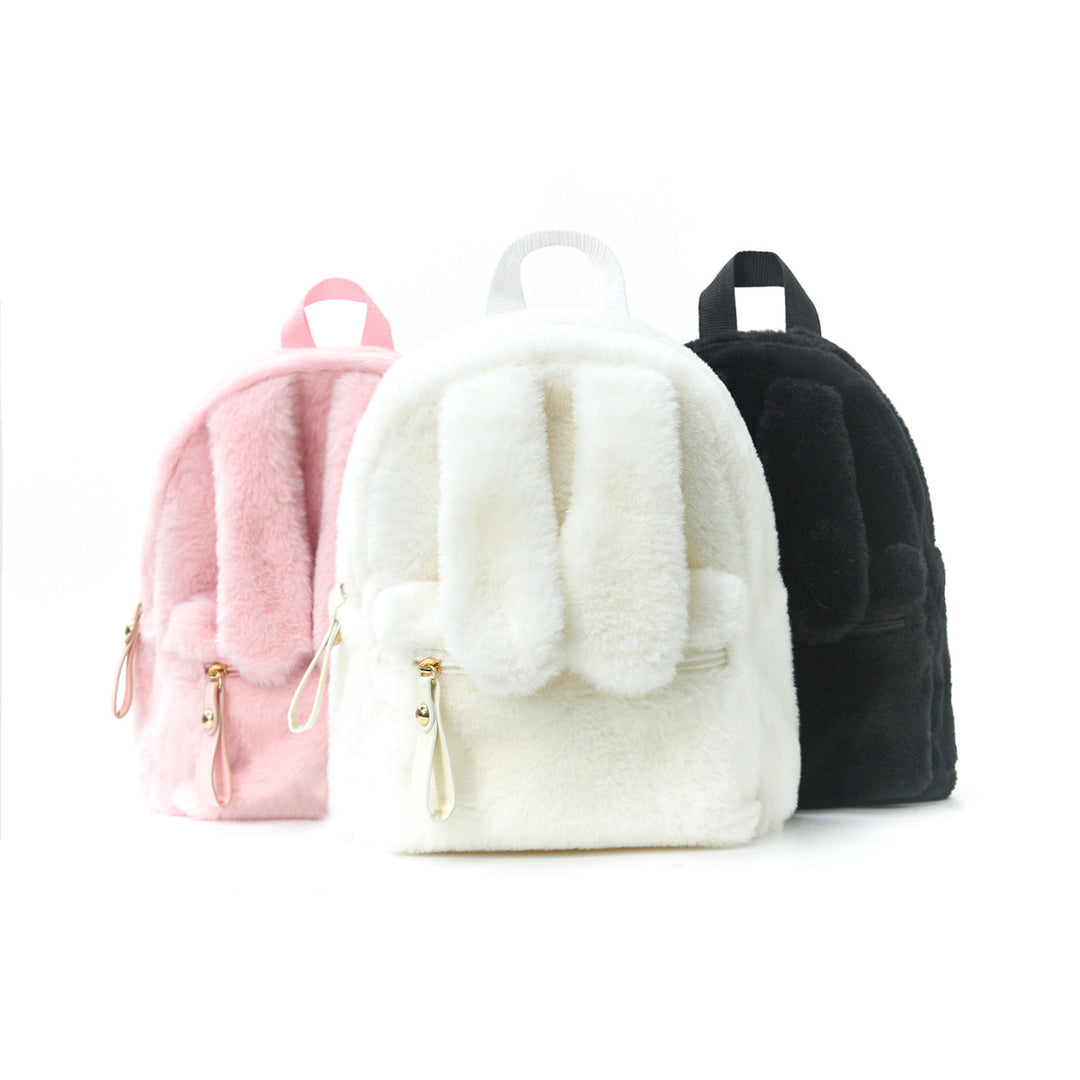 Plush backpack with ear design Bowlift