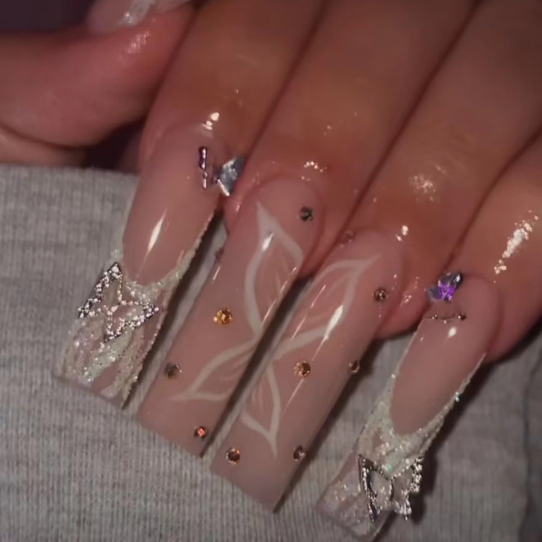 Elegant Long Nail Art Extensions Bowlift