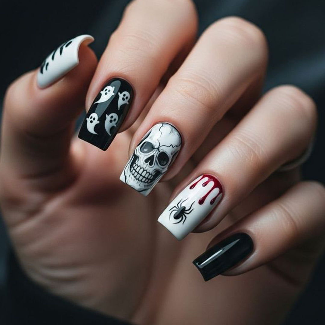 Halloween-Themed Spooky Nail Art Set Bowlift