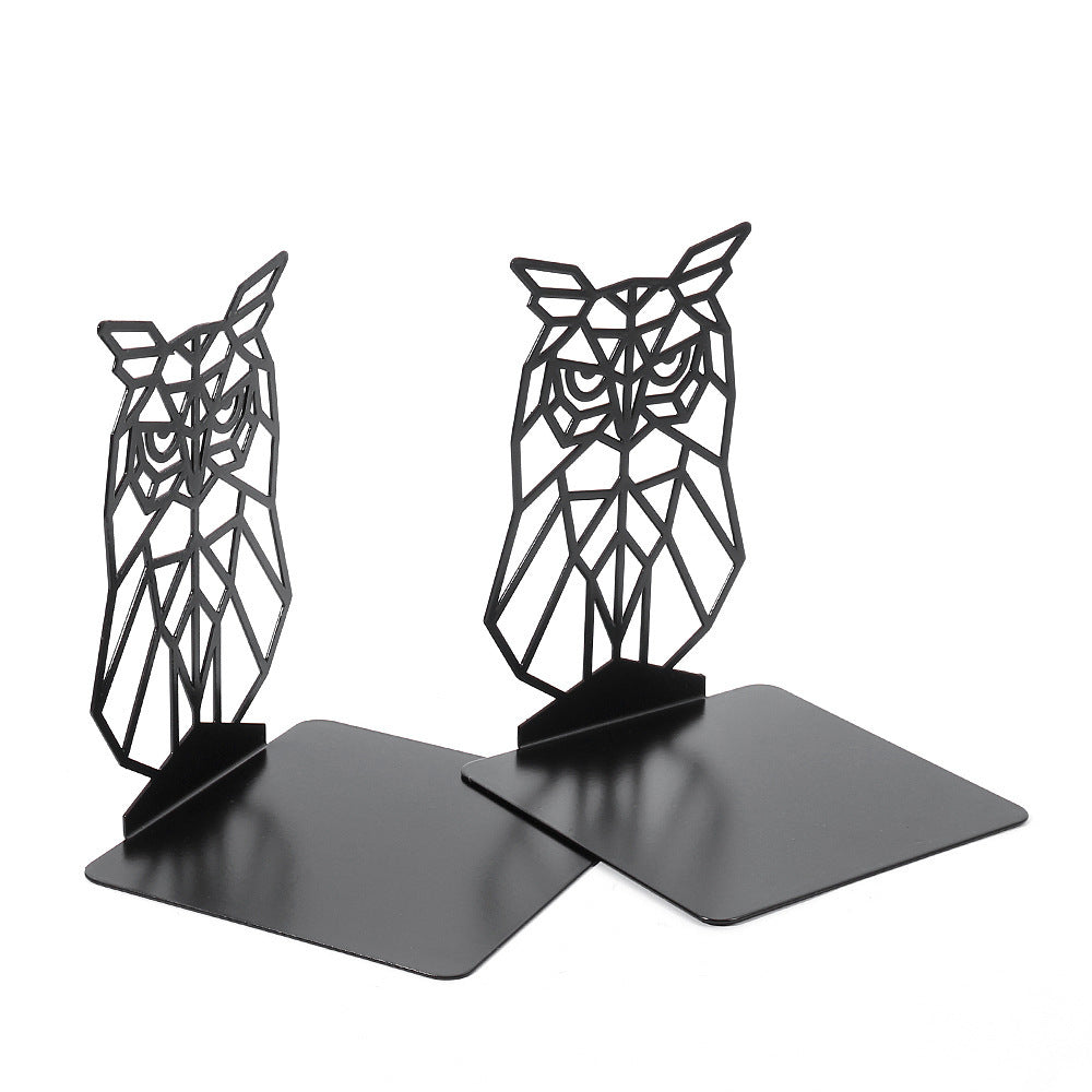 Geometric Owl Bookends