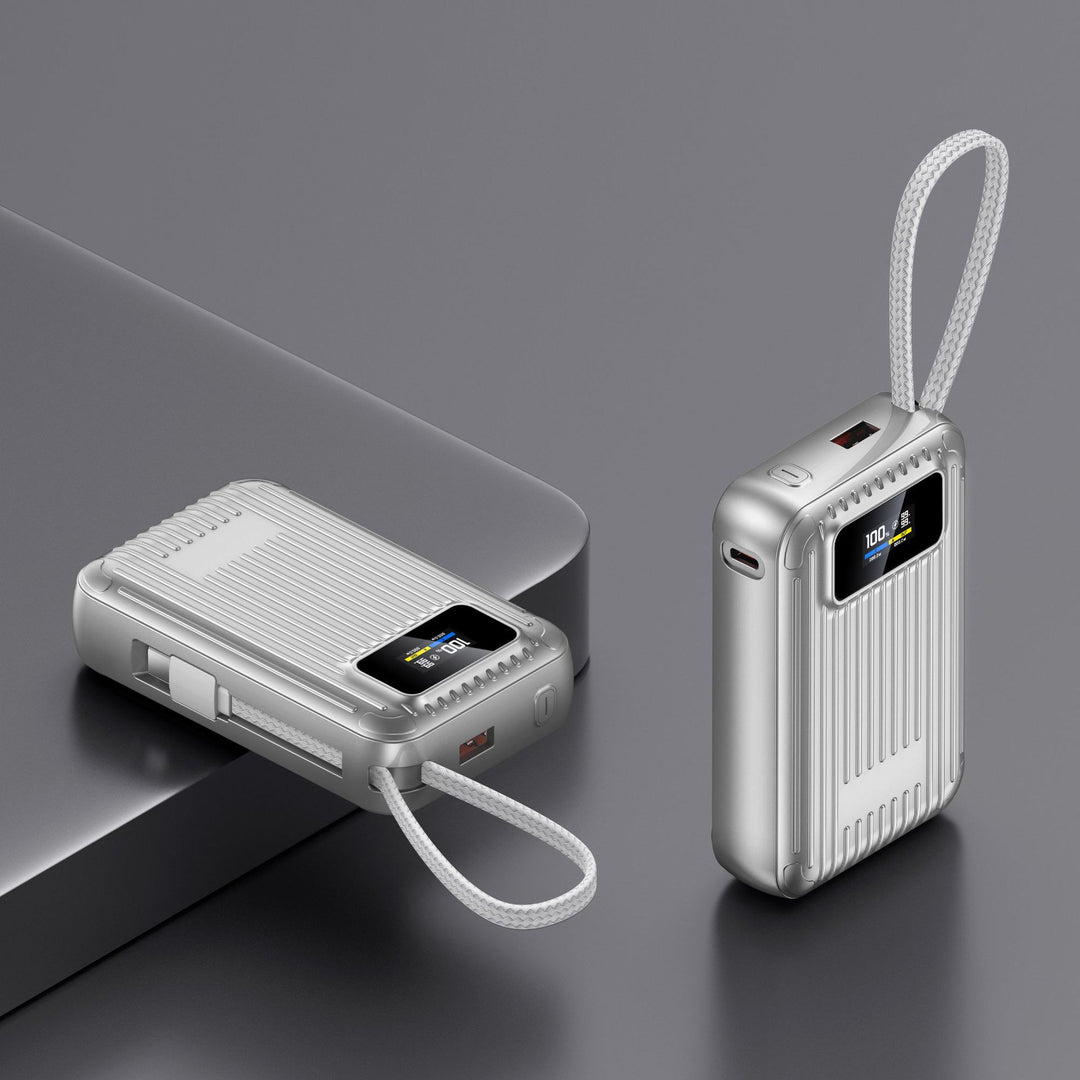 Compact power bank with intelligent LCD display and fast charging function Bowlift
