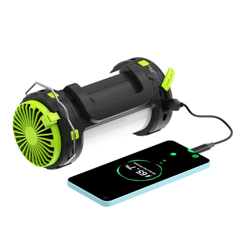 Multi-Functional Outdoor Lantern with Cooling Fan Bowlift