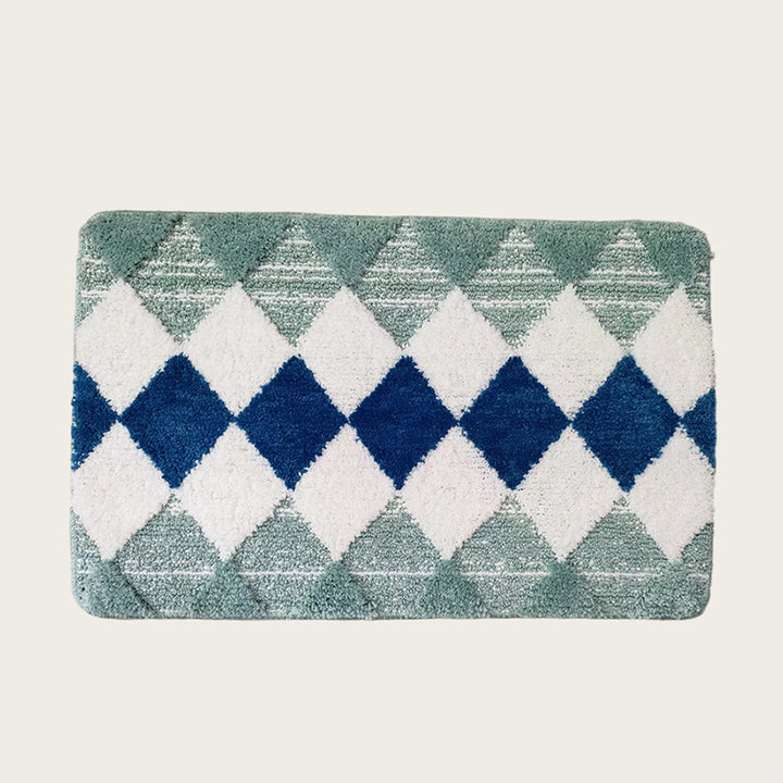 Cozy Diamond Pattern Bath Mat