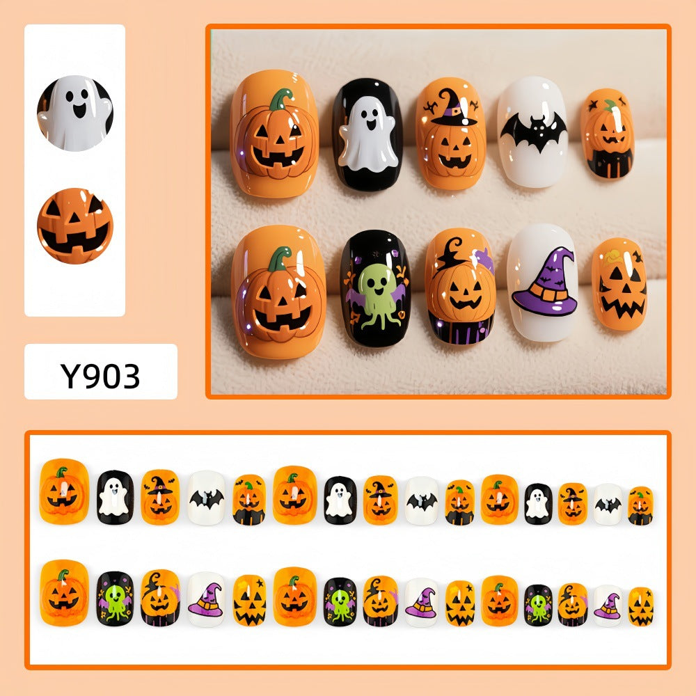 Halloween Artificial Nail Set Bowlift