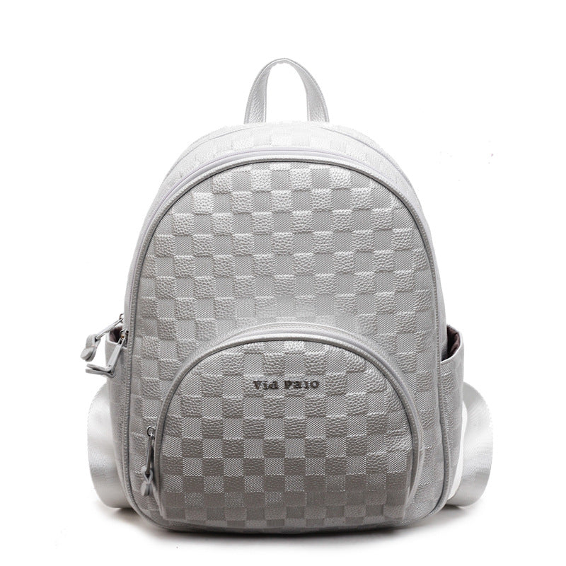 Stylish Checkerboard Backpack