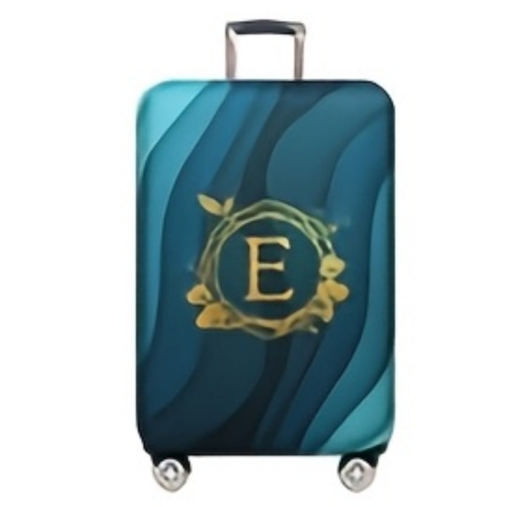 Women's Hard Shell Suitcase with Modern Wave Pattern Bowlift