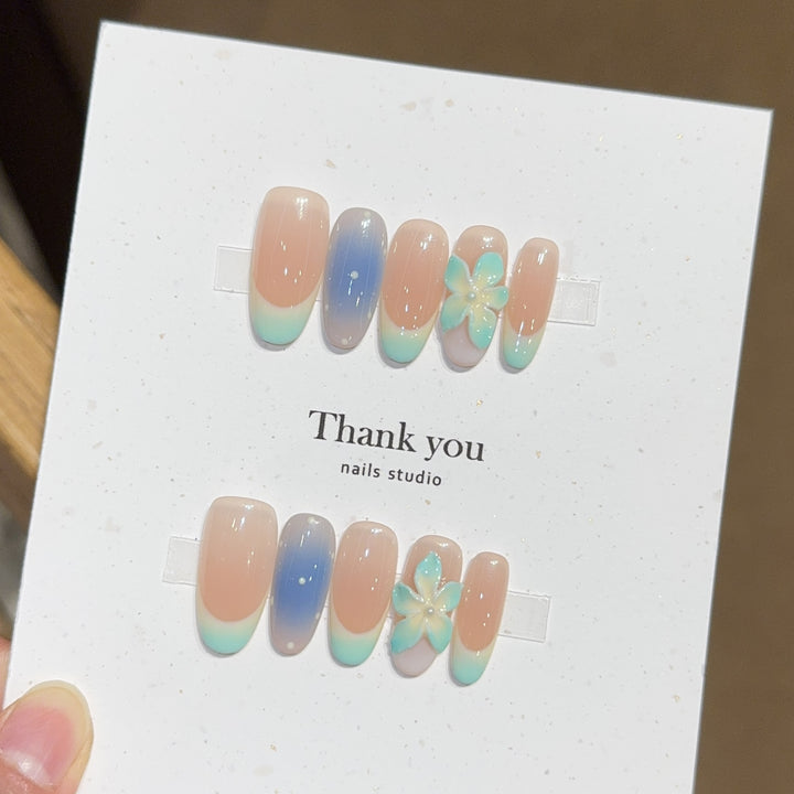 Artificial Nail Tips in Floral Design Bowlift