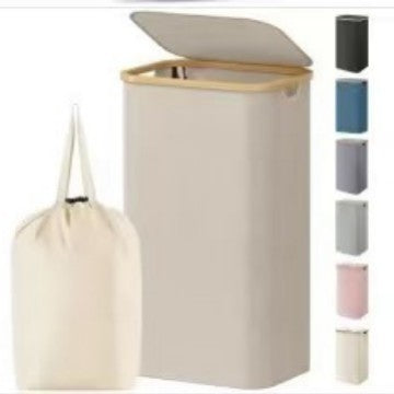 Elegant laundry bin with removable lid and inner bag Bowlift