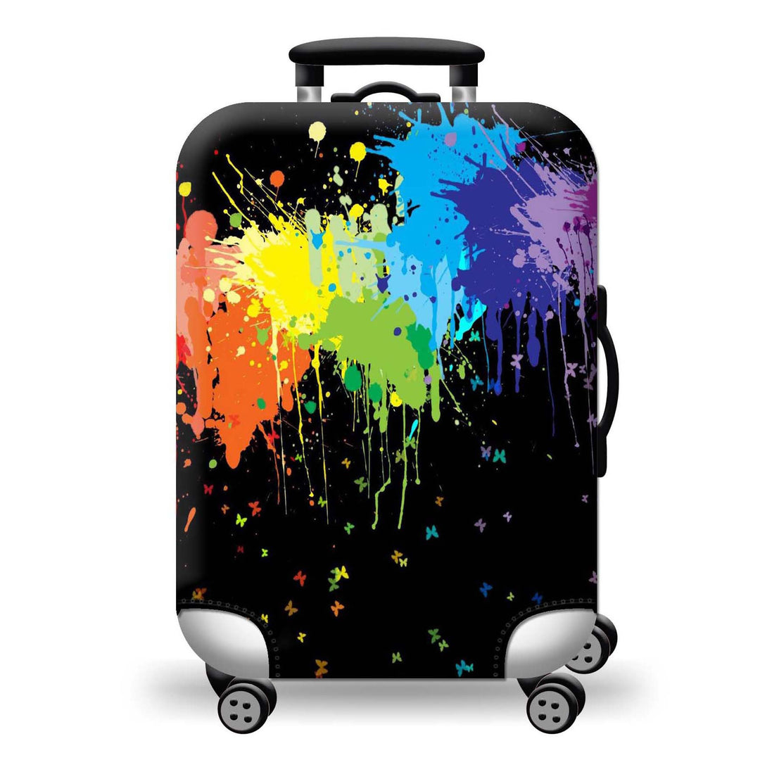 Hard Shell Luggage with Earth Design Bowlift