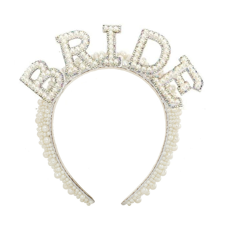 Women's Bridal Satin Ribbon with Sparkling Crystals Bowlift
