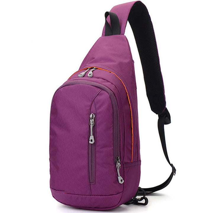 Unisex sling backpack with reflective elements and multiple compartments Bowlift
