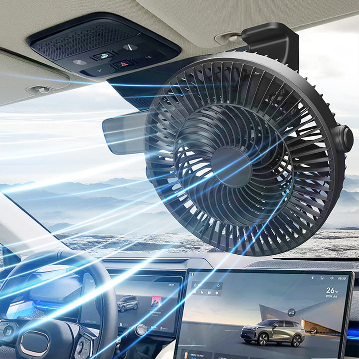 Unisex Car Fan with Flexible Mount Bowlift