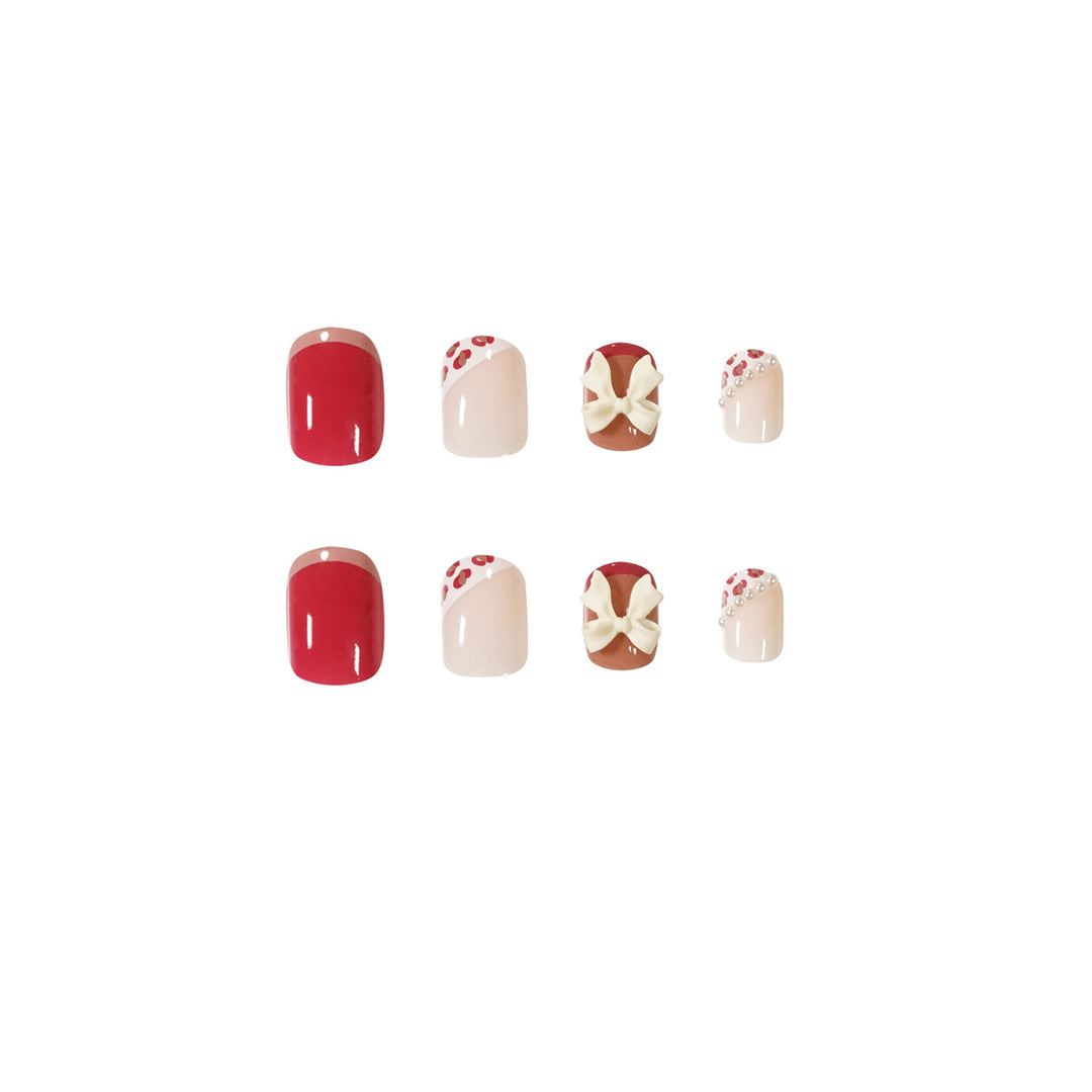 Artful nail art with elegant bow design Bowlift