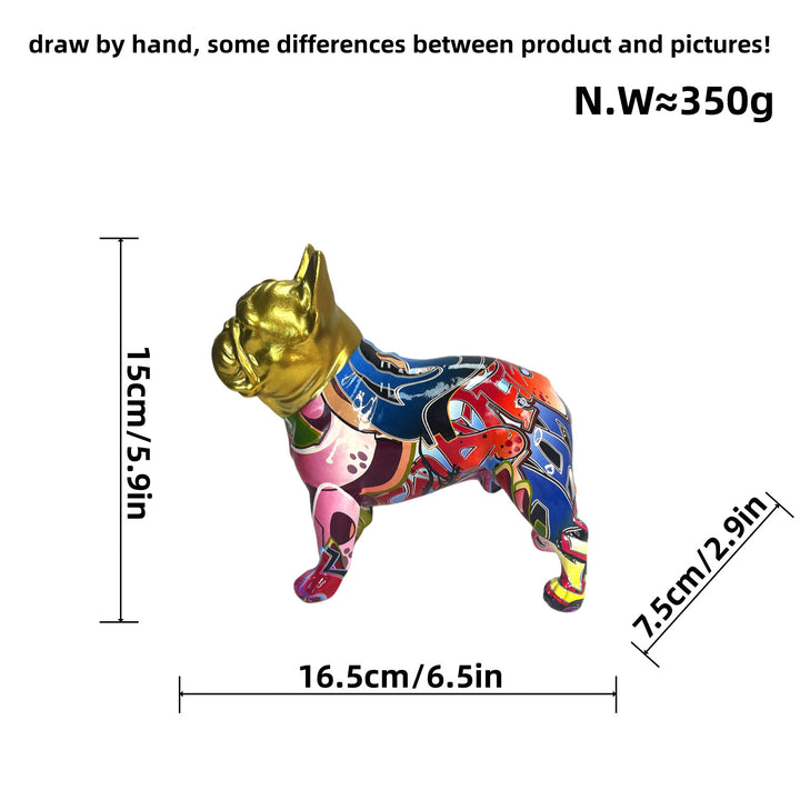 Decorative figure of a French Bulldog Bowlift