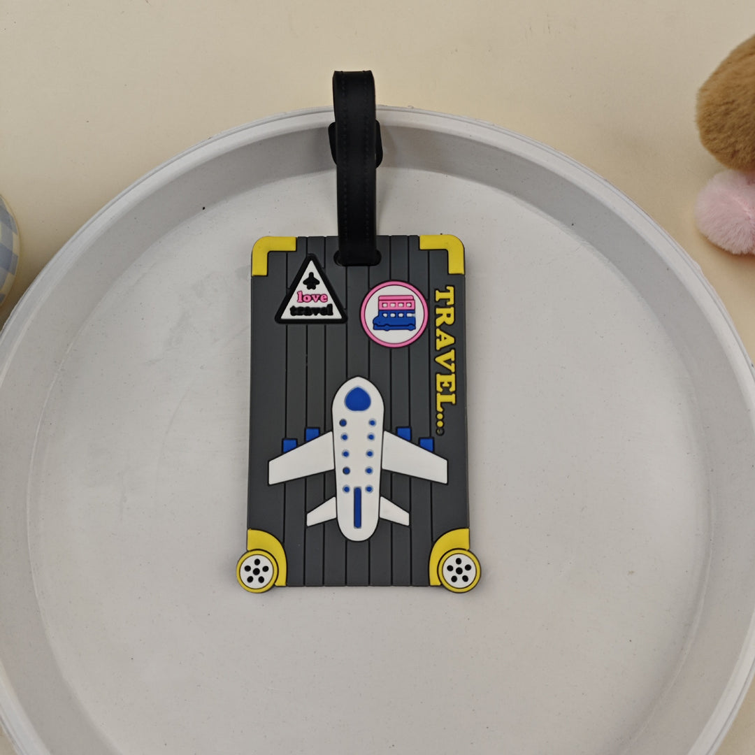Unisex Luggage Tag in Fun Airplane Design Bowlift