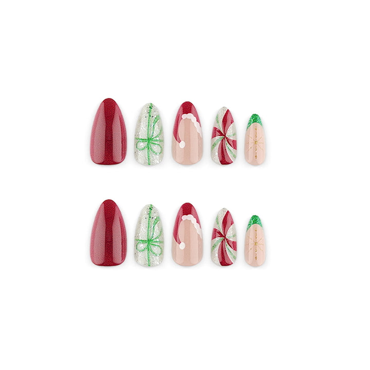 Artificial Christmas Art Nails Bowlift