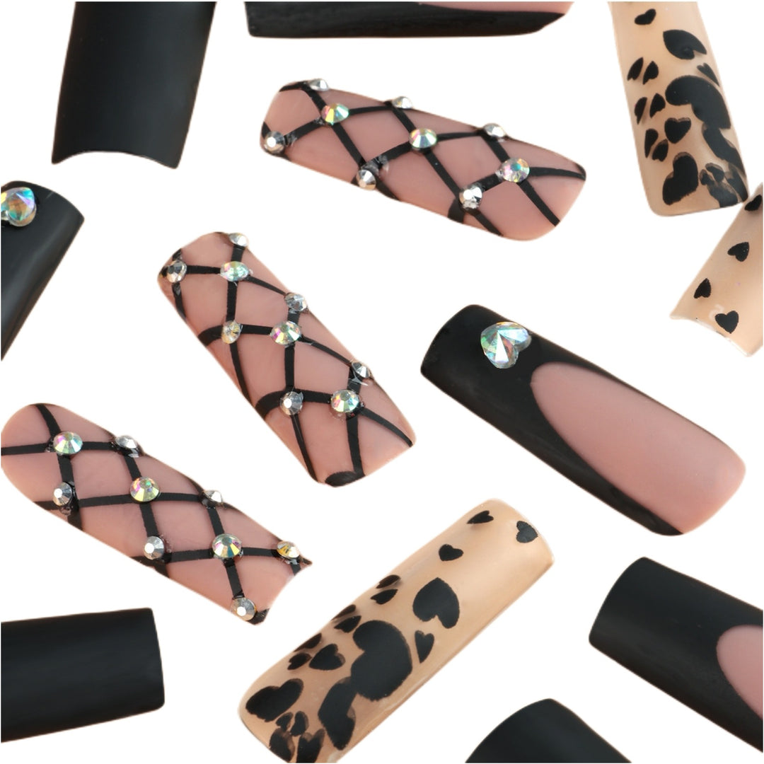 Ornate Butterfly-Inspired Acrylic Nail Extensions Bowlift