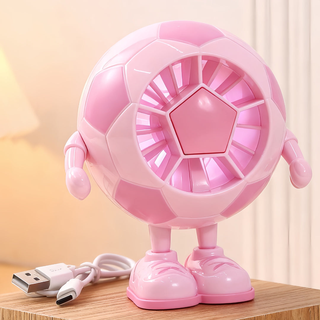 Ladies Portable Mini Hand Fan with Playful Animal Design Bowlift