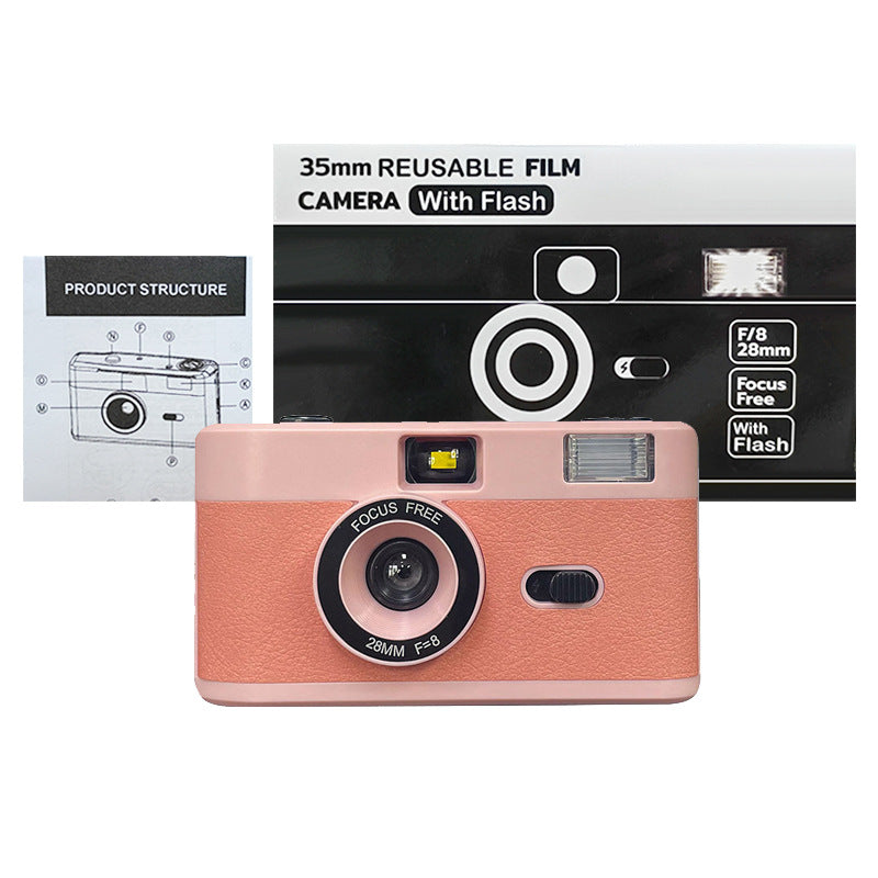 35mm Reusable Film Camera with Flash Bowlift