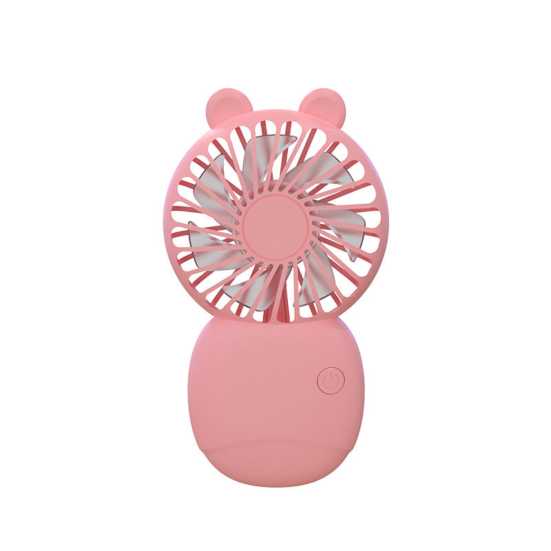 Ladies portable hand fan with playful animal design Bowlift