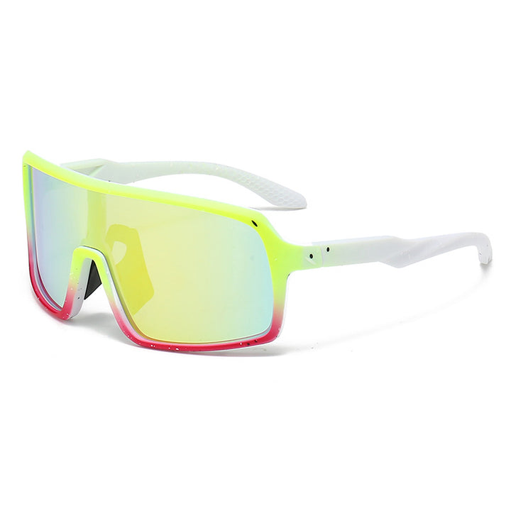 Ladies fashionable sunglasses in a futuristic design with large lenses Bowlift