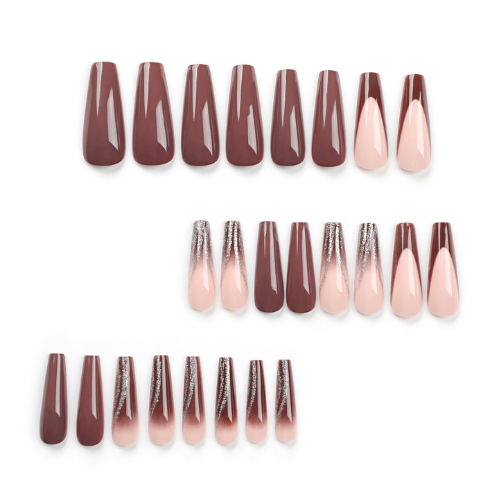 Artful gel nails with elegant rhinestone embellishments Bowlift